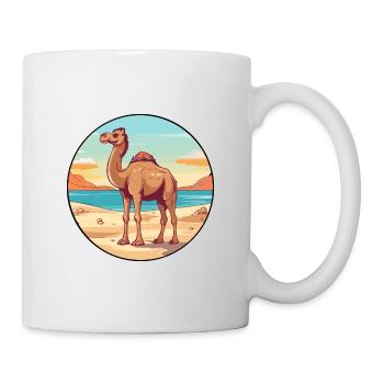 Camel Watercolor Cartoon Kawaii Clipart Animal - Mug - white - Right