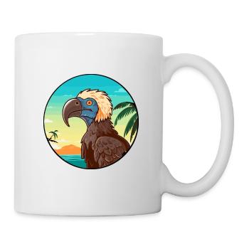 vautour aquarelle dessin animé Kawaii Clipart Animal - Mug blanc - blanc - Droite