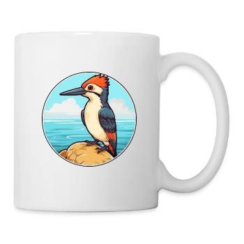 Specht Aquarell Karikatur Kawaii Clipart Haustier - Tasse - Weiß - Rechts