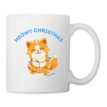 Meowy Christmas - Tasse - Weiß - Rechts