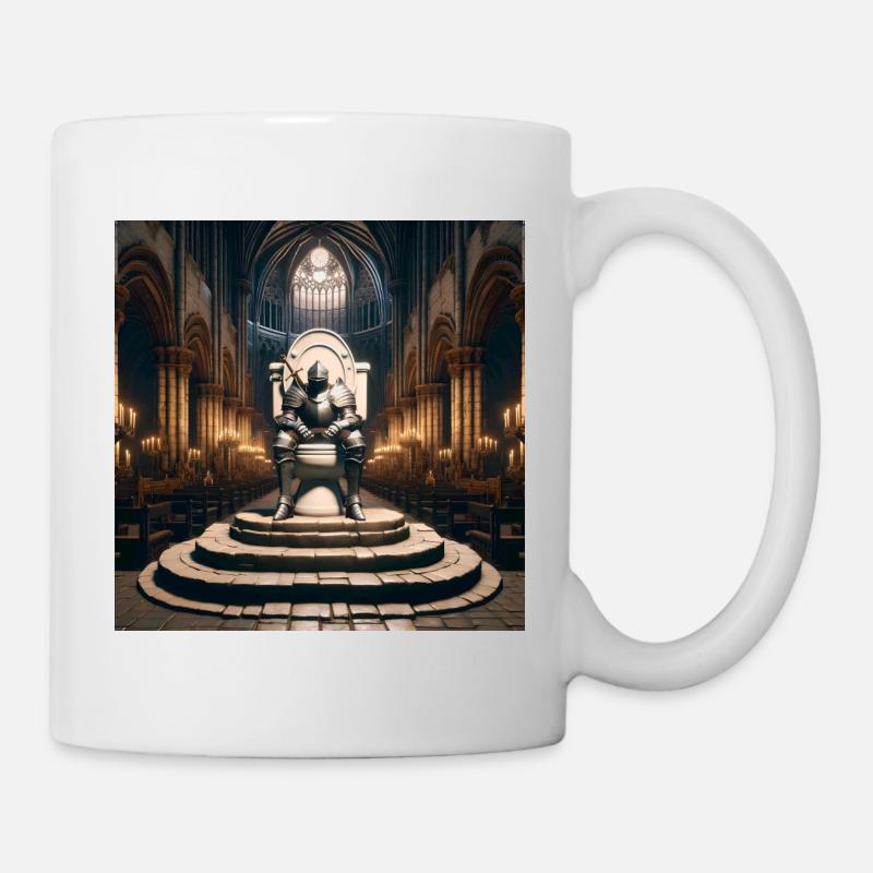 Fart Souls - Hollow Knight sur trône de porcelaine #03 - Mug blanc - blanc