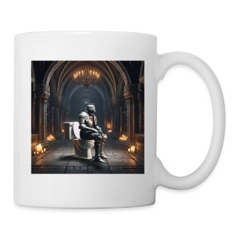 Fart Souls - Hollow Knight on Porcelain Throne #02 - Mug - white - Right