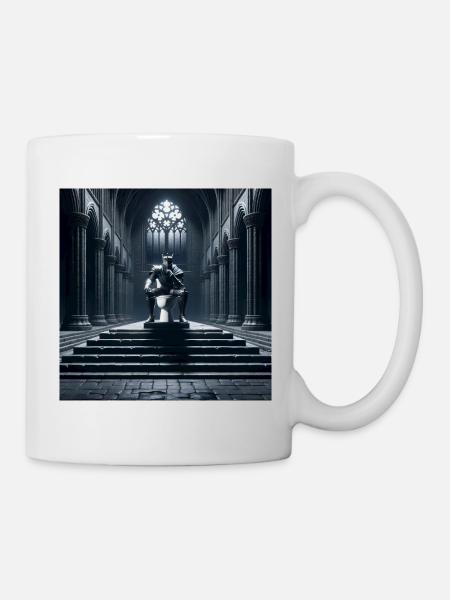 Fart Souls - Hollow Knight on Porcelain Throne #10 - Mug - white