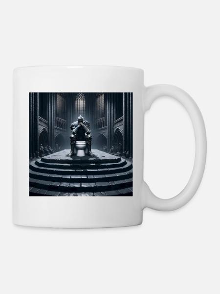 Furzseelen - Hohler Ritter auf Porzellanthron #11 - Tasse - Weiß