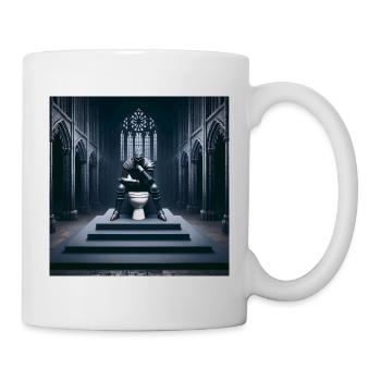 Fart Souls - Hollow Knight on Porcelain Throne #08 - Mug - white - Right