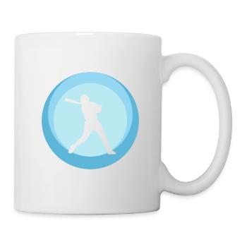 Softball Spieler Pitcher Pitcher - Tasse - Weiß - Rechts