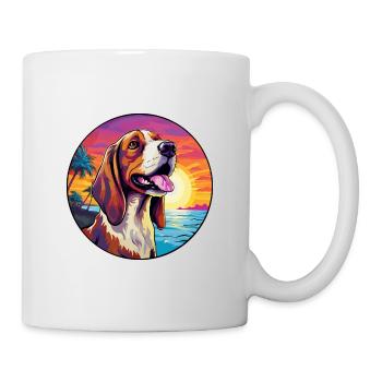 Artois Hund Rasse Bunte Karikatur Aquarell - Tasse - Weiß - Rechts