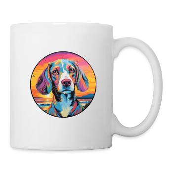 Österreichische Brandlbracke Hunderasse Bunte Karikatur W - Tasse - Weiß - Rechts