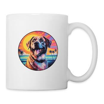 Chien de berger anatolien race coloré dessin animé Wate - Mug blanc - blanc - Droite