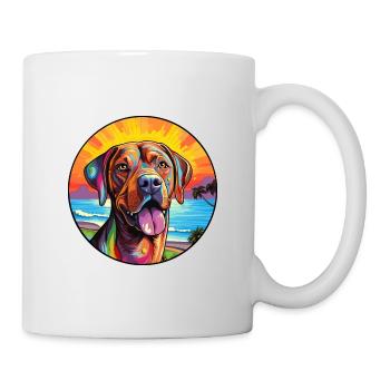Mastiff brésilien race de chien coloré dessin animé eau - Mug blanc - blanc - Droite