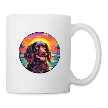 Boykin Spaniel Dog Breed Colorful Cartoon Watercol - Mug - white - Right