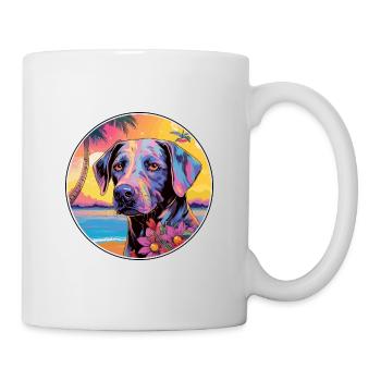 Cao da Serra de Aires Hunderasse Bunte Karikatur W - Tasse - Weiß - Rechts