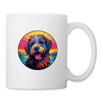 Bouvier Des Ardennes Race De Chien Coloré Cartoon Wa - Mug blanc - blanc - Droite