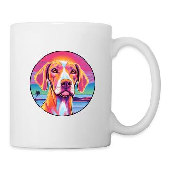 Bracco Italiano Dog Breed Colorful Cartoon Waterco - Mug - white - Right
