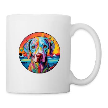 Braque Du Bourbonnais Hunderasse Bunte Karikatur W - Tasse - Weiß - Rechts