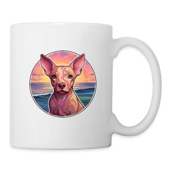 Cirneco Dell Etna Dog Breed Colorful Cartoon Water - Mug - white - Right