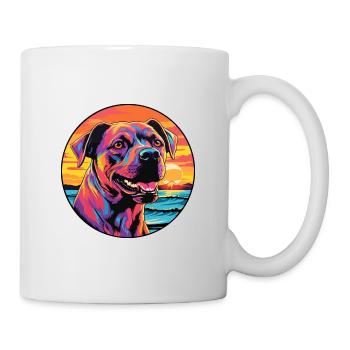 Cordoba Chien De Combat Race Coloré Cartoon Waterc - Mug blanc - blanc - Droite