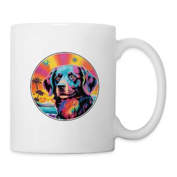 Drever Hunderasse Buntes Karikatur-Aquarell - Tasse - Weiß - Rechts