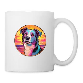 Race de chien de berger d’Asie centrale Dessin animé coloré - Mug blanc - blanc - Droite