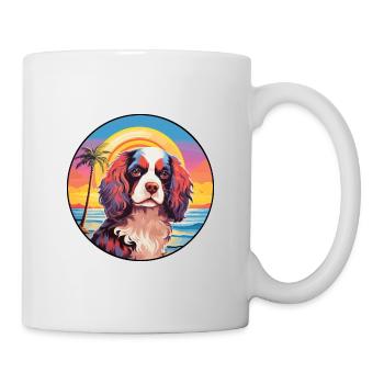 Cavalier King Charles Épagneul Race De Chien Coloré C - Mug blanc - blanc - Droite