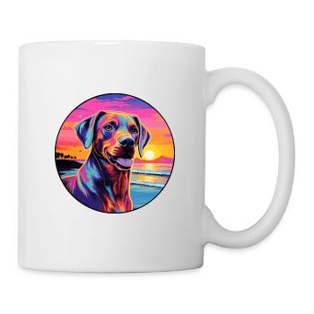 Cimarron Uruguayo Dog Breed Colorful Cartoon Water - Mug - white - Right