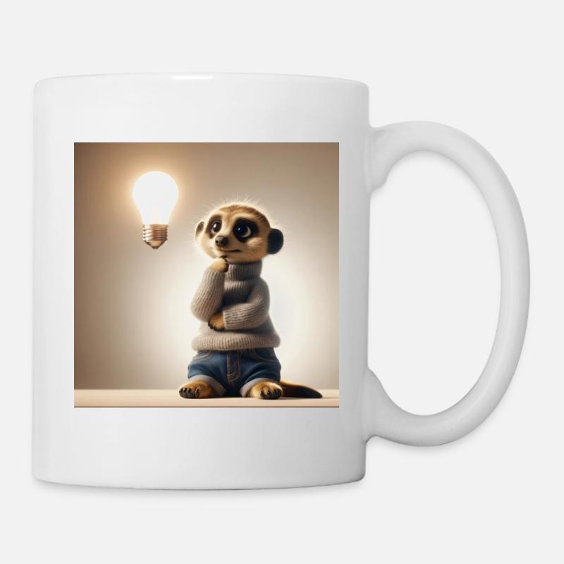 Ideen Erdmännchen - Tasse - Weiß