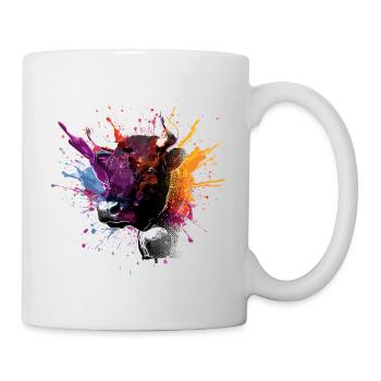 Herens cows, eringer - Mug - white - Right