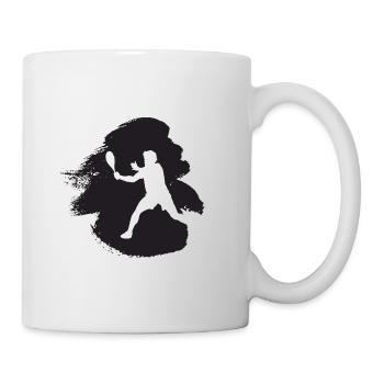 Joueur de squash Raquette Squash - Mug blanc - blanc - Droite