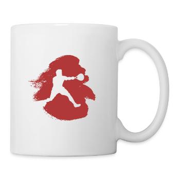 Squash Spieler Schläger Squashspieler - Tasse - Weiß - Rechts