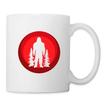 Lochness Bigfoot Big foot - Mug - white - Right