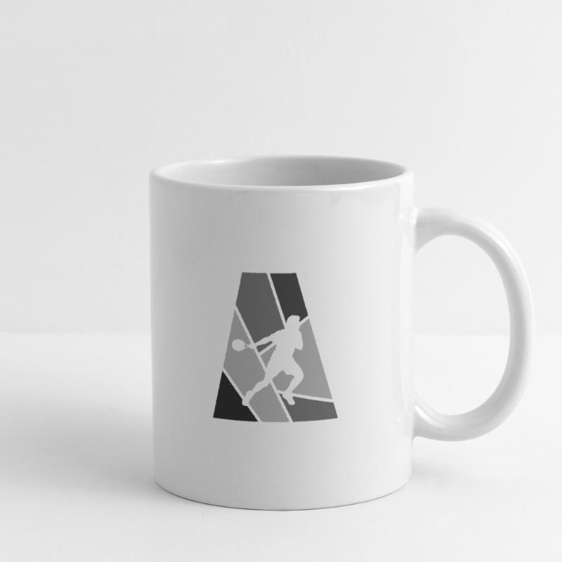 Squash Squash Raquette de squash Mug blanc