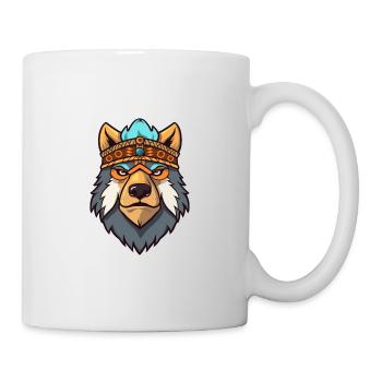 Illustration Kawaii de race de chien Ainu - Mug blanc - blanc - Droite