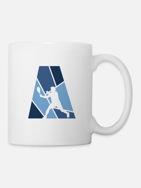 Squash Schläger Schläger - Tasse - Weiß