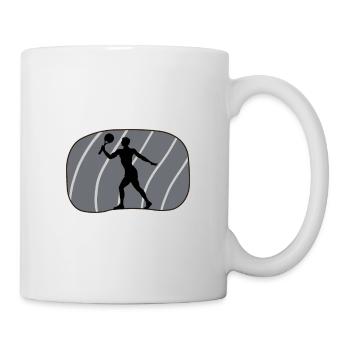 Joueur de tennis de plage Tennis de plage - Mug blanc - blanc - Droite