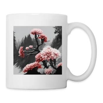 Abstrakte Schönheit - Tasse - Weiß - Rechts