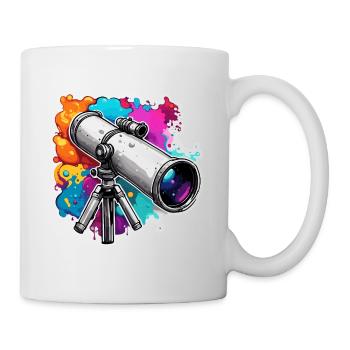 Telescope / Telescope / Astronomy / Starry Sky - Mug - white - Right