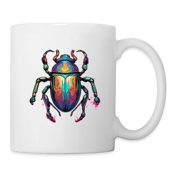 Skarabäus / Mystik / Ägyptische Symbolik / Antik - Tasse - Weiß - Rechts