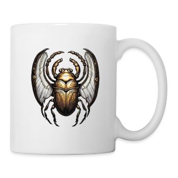 Skarabäus / Mystik / Ägyptische Symbolik / Antik - Tasse - Weiß - Rechts