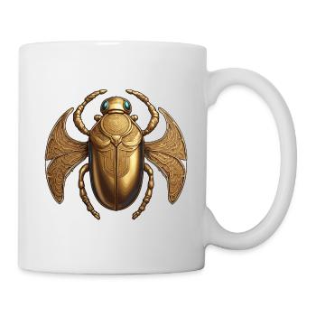 Scarab / Mysticism / Egyptian Symbolism / Antique - Mug - white - Right