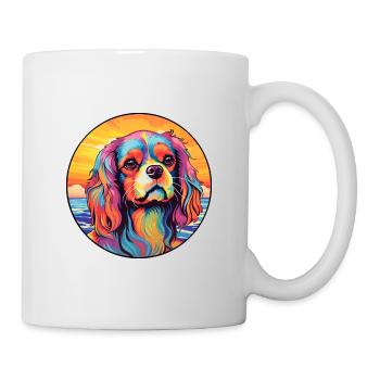 Anglais Jouet Épagneul Chien Race Coloré Dessin Animé Wat - Mug blanc - blanc - Droite