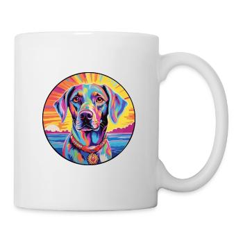 Gascon Saintongeois Race De Chien Coloré Cartoon Wat - Mug blanc - blanc - Droite