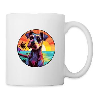 Chien de chasse allemand Terrier race Dessin animé coloré - Mug blanc - blanc - Droite