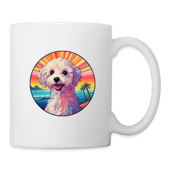 Allemand Moutonniche Chien Race Coloré Cartoon Wate - Mug blanc - blanc - Droite