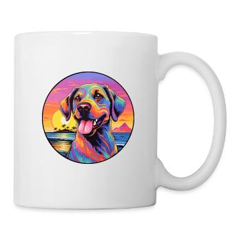 Karakachan chien race coloré dessin animé aquarelle - Mug blanc - blanc - Droite