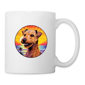 Lakeland Terrier Chien Race Coloré Cartoon Waterc - Mug blanc - blanc - Droite