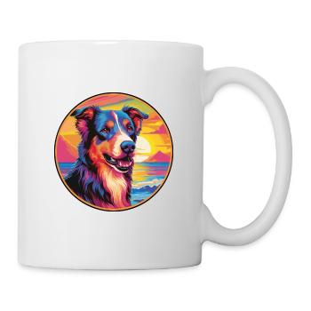 Majorque Berger Chien Race Coloré Cartoon Waterc - Mug blanc - blanc - Droite