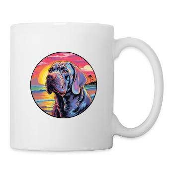 Neapolitan Mastiff Dog Breed Colorful Cartoon Wate - Mug - white - Right