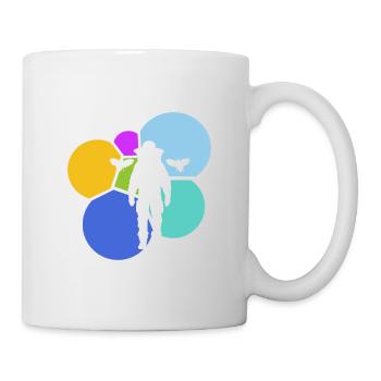 Abeilles Abeilles Nid d’abeille - Mug blanc - blanc - Droite