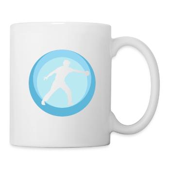 Table tennis players Table tennis ball - Mug - white - Right