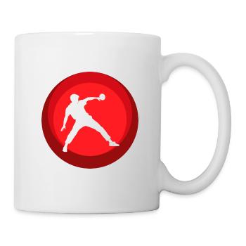 Table tennis players Table tennis rackets - Mug - white - Right